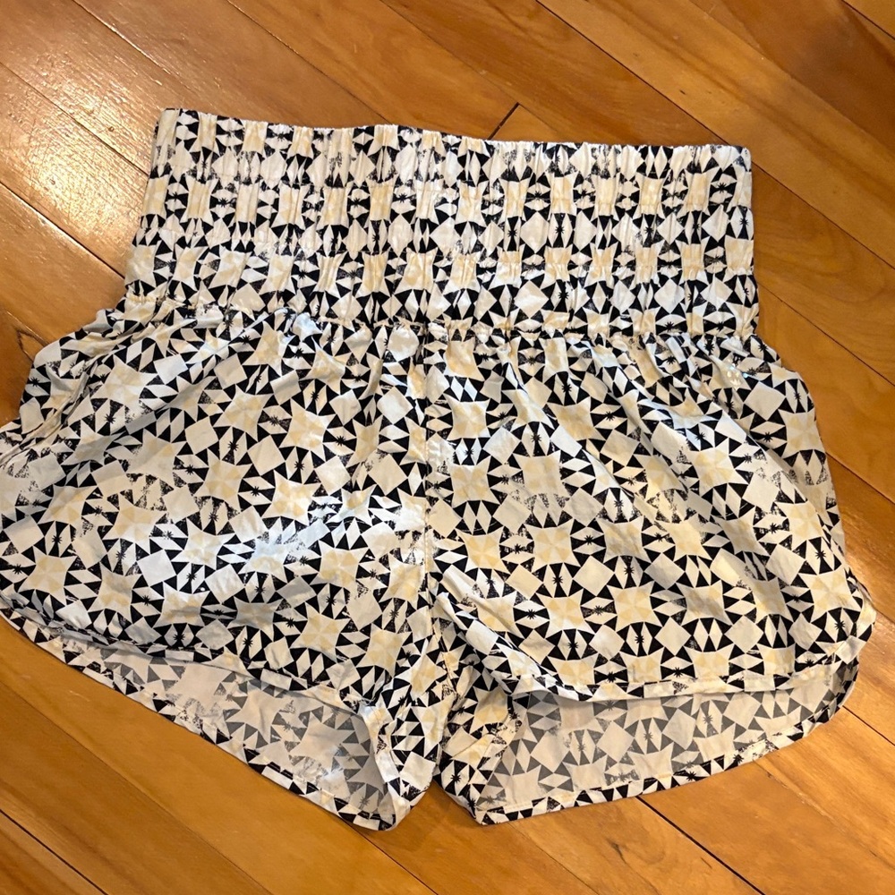 High Waist Geometric Print Women's Shorts